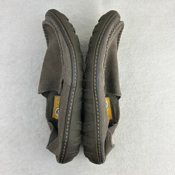 CAT Caterpillar Men's Gray Leather Slip-On Shoe Casual Loafer Thick Soles Size 6 - Picture 9 of 13